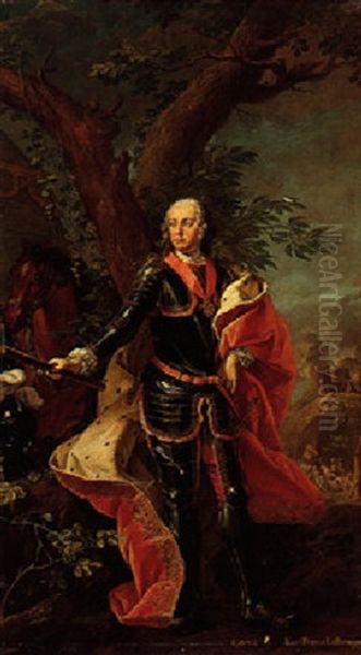 Portrait Of Karl Alexander Of Lorraine Oil Painting by Martin van Meytens the Younger