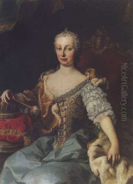 Kaiserin Maria Theresia Oil Painting by Martin van Meytens the Younger