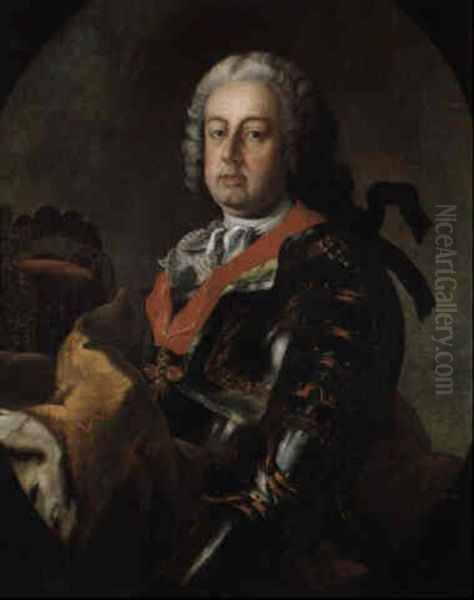 Bildnis Kaiser Franz Stephans I. Oil Painting by Martin van Meytens the Younger