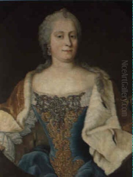 Bildnis Der Kaiserin Maria Theresia Oil Painting by Martin van Meytens the Younger