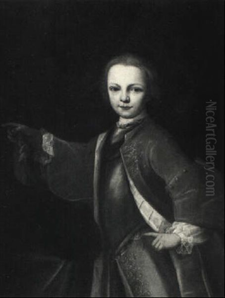 Portrait Of Graf Johann Baptista Oil Painting by Martin van Meytens the Younger