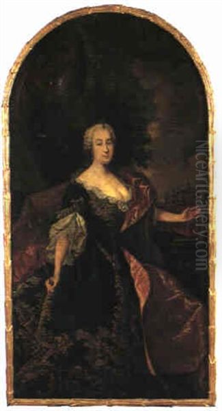 Portratt Av Maria Theresia Av Tsterrike Oil Painting by Martin van Meytens the Younger