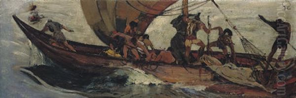 The Argonauts Oil Painting by Ivan Grigor'evich Miasoedov