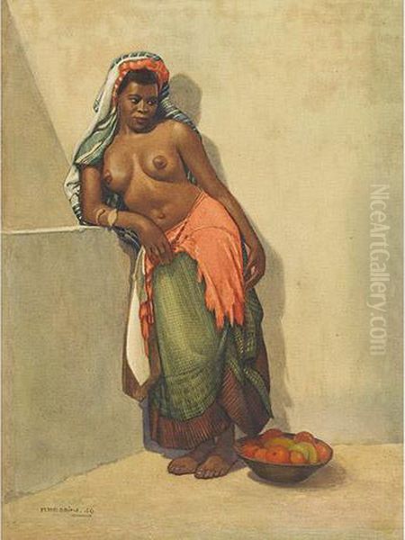 Morocco Girl Oil Painting by Paul-Lucien Bessin