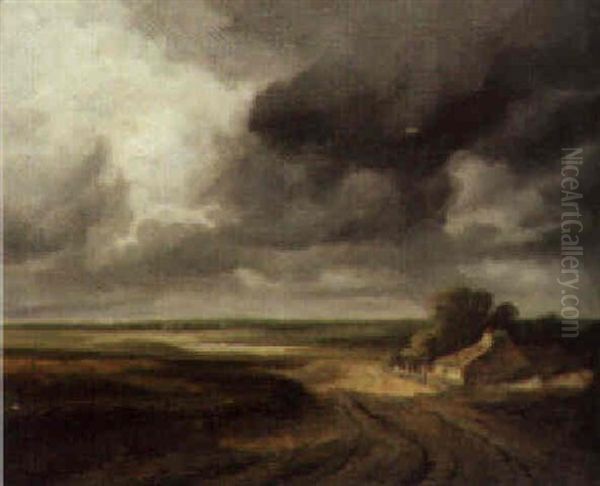 Le Chemin De La Plaine Oil Painting by Georges Michel