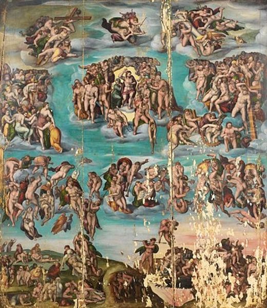 The Last Judgement Oil Painting by  Michelangelo