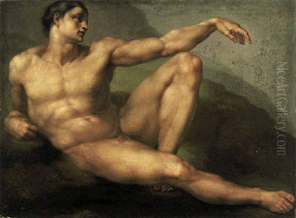 Adamo Oil Painting by  Michelangelo