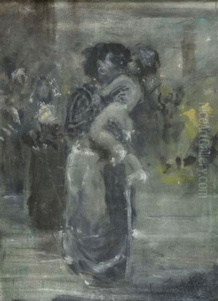 Figure Oil Painting by Francesco Paolo Michetti