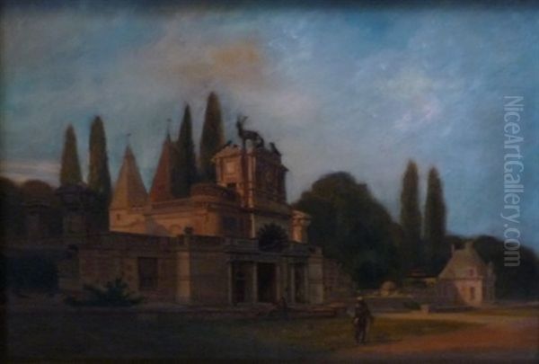 Le Chateau D'anet Oil Painting by Antoine Michon