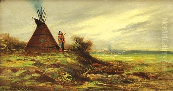 Indian Encampment by Astley David Middleton