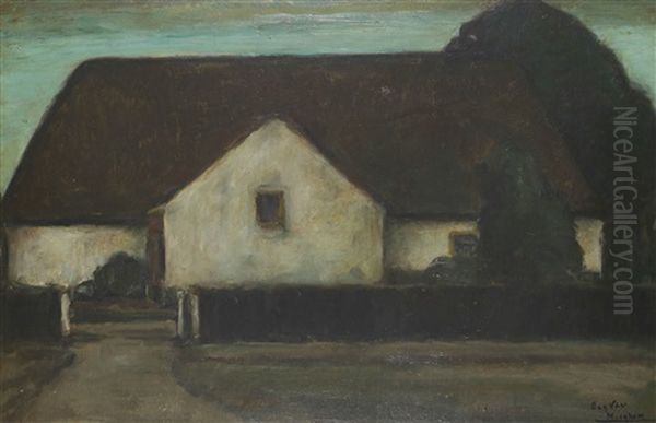 Gehoft Oil Painting by Eugene van Mieghem