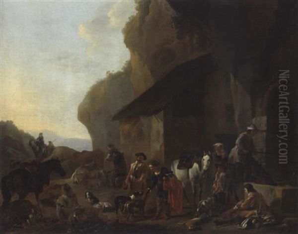 Heimkehr Von Der Jagd Oil Painting by Jan Miel