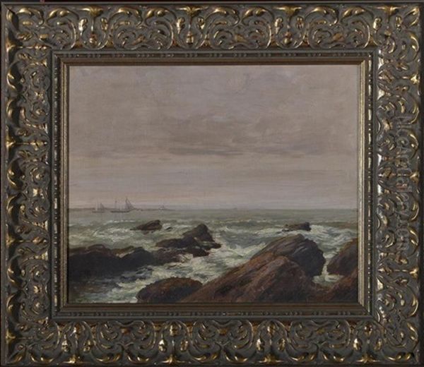 Seascape Oil Painting by Charles Frederick William Mielatz