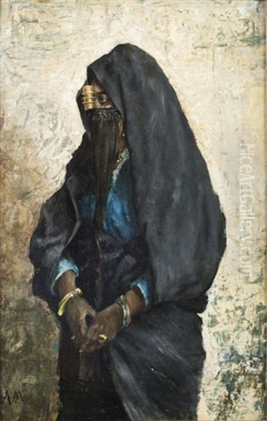 Femme D'arabie Oil Painting by Leopold Alphons Mielich