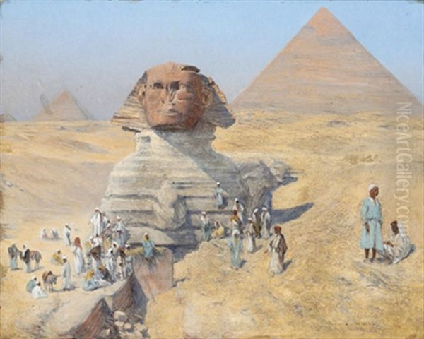 Cheops Pyramide Oil Painting by Leopold Alphons Mielich