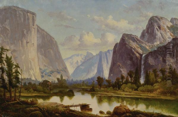 Yosemite Valley Oil Painting by Harry Cassie Best