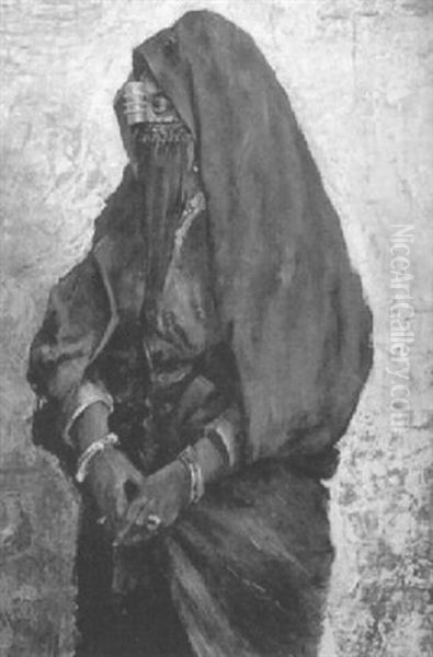 Tuareg-frau Oil Painting by Leopold Alphons Mielich