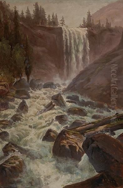 Vernal Falls, Yosemite Oil Painting by Harry Cassie Best