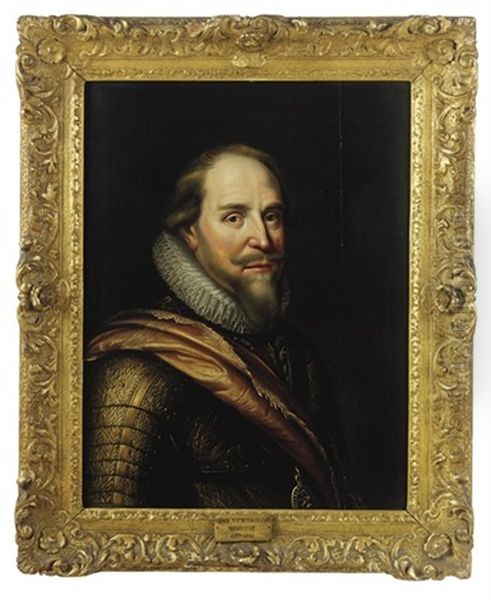 Portrait Of Maurice Of Nassau, Prince Of Orange by Jan van Miereveld