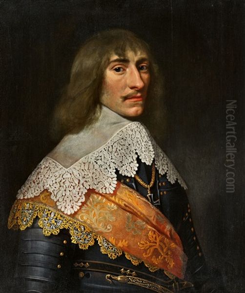 Portrait Of Duke Heinrich Casimir I Of Nassau-dietz Oil Painting by Michiel Janszoon van Mierevelt