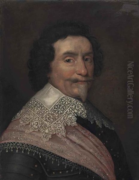 Portrait Of A Gentleman, Possibly Prince Frederick Henry (1584-1647), Prince Of Orange, Stadhouder Of The United Provinces Oil Painting by Michiel Janszoon van Mierevelt