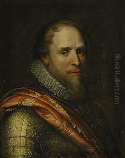 Maurice Of Nassau, Prince Of Orange (1567-1625) Oil Painting by Michiel Janszoon van Mierevelt