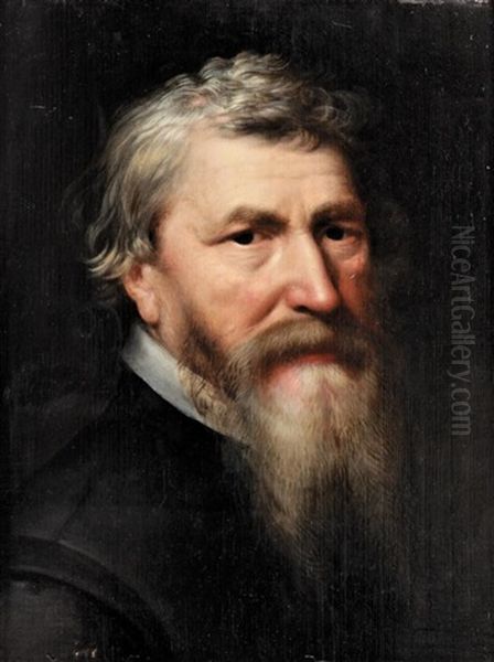 Portrait En Buste De Lubbert Gerritsz, Pasteur Mennonite (annabaptiste) Oil Painting by Michiel Janszoon van Mierevelt