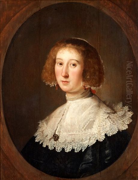 Portrait Of A Lady Oil Painting by Michiel Janszoon van Mierevelt