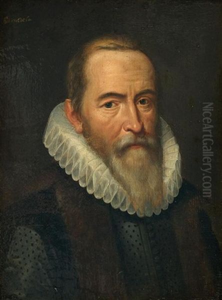 Portrait Des Staatsmannes Johan Van Oldenbarnevelt (1547 - 1619) Oil Painting by Michiel Janszoon van Mierevelt