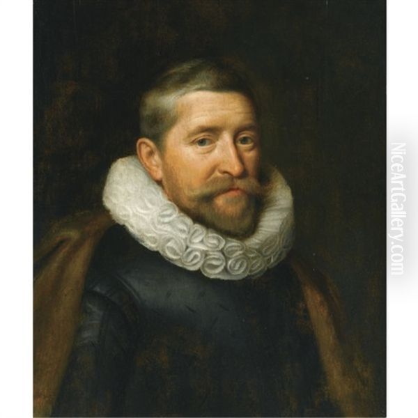 Portrait Of Sir Henry Wotton Oil Painting by Michiel Janszoon van Mierevelt