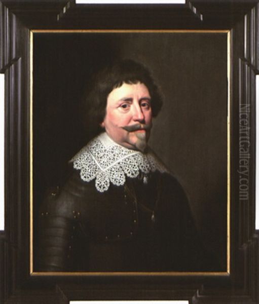 Portrait En Buste De Frederick Henry, Prince D'orange Oil Painting by Michiel Janszoon van Mierevelt