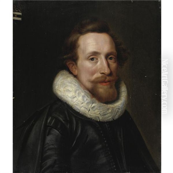 Ritratto Di Gentiluomo Con Barba In Abito Nero by Michiel Janszoon van Mierevelt