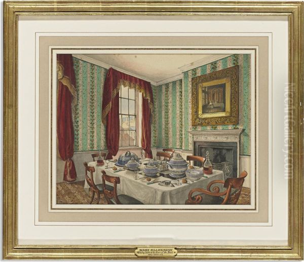 A Dining Room At York Oil Painting by Mary Ellen Best