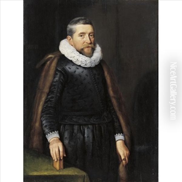 Portrait Of A Gentleman (meindert Lasden?) Oil Painting by Michiel Janszoon van Mierevelt