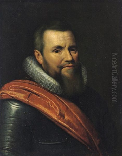 Bildnis Des Willem Lodewijk Graf Von Nassau, Herr Von Beilstein Oil Painting by Michiel Janszoon van Mierevelt