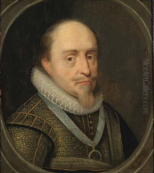 Portrait Of Maurits, Prince Of Orange Oil Painting by Michiel Janszoon van Mierevelt