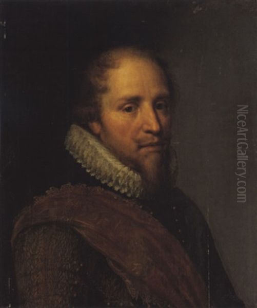 Portrait Des Prinzen Willem Von Oranien Oil Painting by Michiel Janszoon van Mierevelt