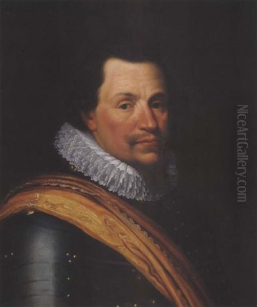 Angebliches Bildnis Des Prinzen Mauritz Von Nassau, Statthalter Der Niederlande Oil Painting by Michiel Janszoon van Mierevelt