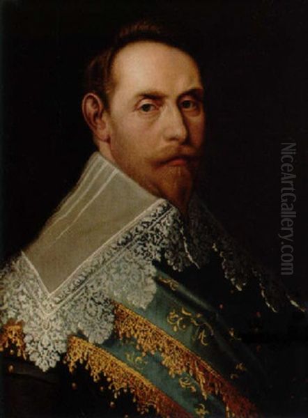 Konung Gustaf Ii Adole Oil Painting by Michiel Janszoon van Mierevelt