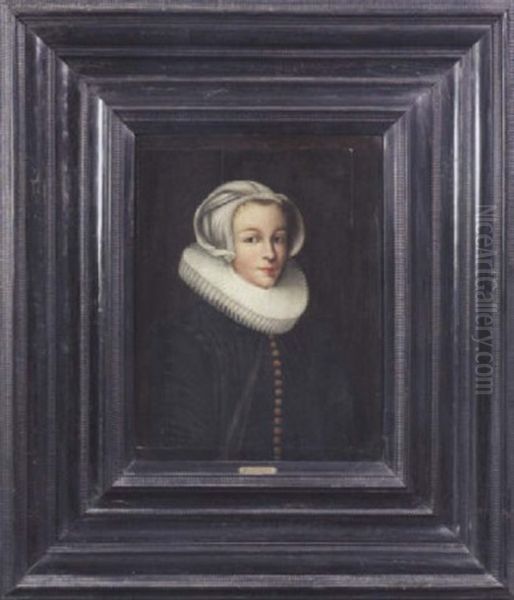 Bildnis Eines Jungen Madchens Im Alter Von 16 Jahren Oil Painting by Michiel Janszoon van Mierevelt