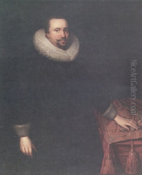 A Portrait Of William Ii Of Nassau, Prince Of Orange Oil Painting by Michiel Janszoon van Mierevelt