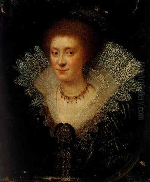 Portrait Of A Lady Oil Painting by Michiel Janszoon van Mierevelt