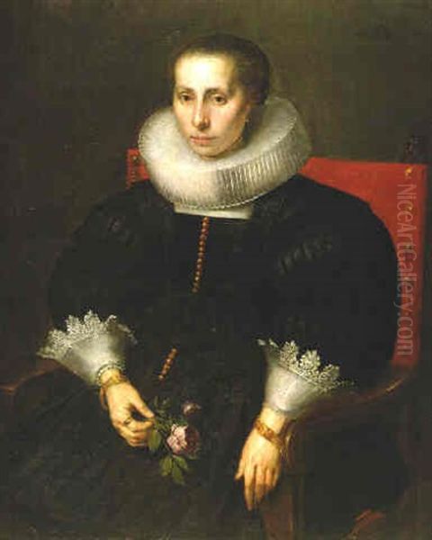 Retrato De Dama Oil Painting by Michiel Janszoon van Mierevelt