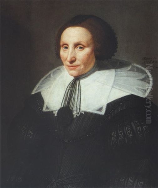 Portrait Of An Old Lady Oil Painting by Michiel Janszoon van Mierevelt