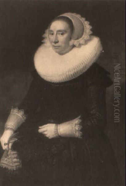 Portrait D'une Femme Agee De 48 Ans Oil Painting by Michiel Janszoon van Mierevelt