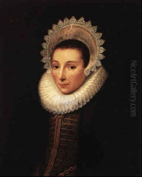 Portrait Of A Lady Oil Painting by Michiel Janszoon van Mierevelt