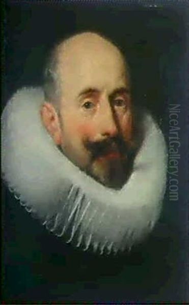 Baertiger Herr Mit Halskrause Oil Painting by Michiel Janszoon van Mierevelt