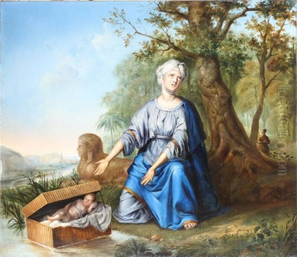 Il Ritrovamento Di Mose Oil Painting by Frans van Mieris the Elder