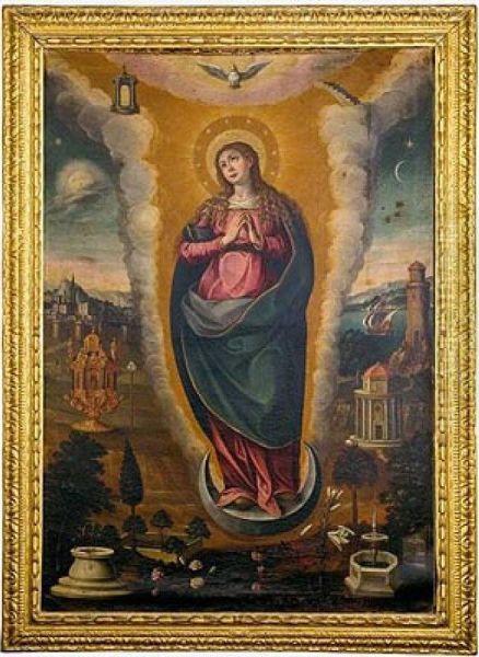 Inmaculada Oil Painting by Miquel Bestard