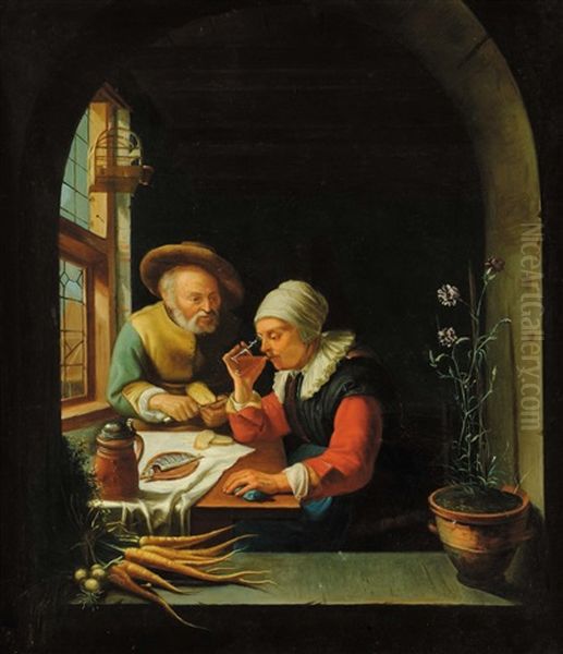 Scena D'interno by Frans van Mieris the Elder